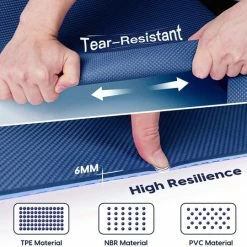 Coupon ???? Saferell Antislip Yogamat - Paars - Gemaakt Van TPE Met Extra Dik (6mm) - Sportmat Fitness Mat Duurzaam Paars- Hypoallergene Yoga Mat Met Draagband - 183 Cm X 61 Cm X 0,6 Cm ???? -XXL Nutrition-winkel 550x540 6