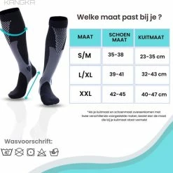 Beste Verkoop ???? Kangka Compressiekousen - Compressie Sokken Maat 39 Tot 41 (L/XL) ✨ -XXL Nutrition-winkel 550x541 1