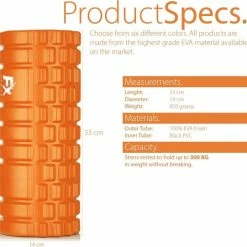 Beste recensies van ???? FX FFEXS FFEXS Foam Roller - Therapie & Massage Voor Rug Benen Kuiten Billen Dijen - Perfecte Zelfmassage Voor Sport Fitness Hardlopen - 34cm X 14cm Oranje ???? -XXL Nutrition-winkel 550x541 5