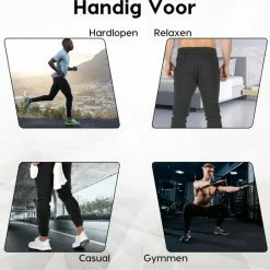 Gloednieuw ???? MW® - Trainingsbroek Heren - Joggingbroek Heren - Lange Sportbroek - Broek Met Zakken - Maat XL ???? -XXL Nutrition-winkel 550x542 4