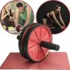 Goedkoop ???? VE Goods Ab Wheel Incl. Kniematje - Dubbel Buikspierwiel - Ab Roller Wheel - Ab Trainer - Trainingswiel - Rood ???? -XXL Nutrition-winkel 550x542 9