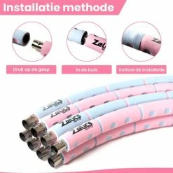 Groothandel ???? Zelics Sports - Professionele Fitness Hoelahoep Voor Volwassenen Met Gewicht - Gemaakt Van Roestvrij Staal, Zachte Foam En Anti-Zweet Buitenlaag - Sport Hoepel - Hula Hoop - Weight Hoop - Hoepel Fitness - 92cm/1.2 Kg Vulbaar- Inclusief Spingtouw ✨ -XXL Nutrition-winkel 550x543 22