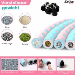 Groothandel ???? Zelics Sports - Professionele Fitness Hoelahoep Voor Volwassenen Met Gewicht - Gemaakt Van Roestvrij Staal, Zachte Foam En Anti-Zweet Buitenlaag - Sport Hoepel - Hula Hoop - Weight Hoop - Hoepel Fitness - 92cm/1.2 Kg Vulbaar- Inclusief Spingtouw ✨ -XXL Nutrition-winkel 550x543 23