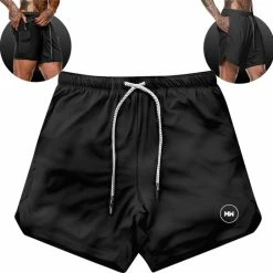 Begroting ✨ MW® Sportbroek Voor Heren - Gym Broek Met Mobiel Zak - 2 In 1 Shorts - Hardloopbroek - (Zwart - XL) ???? -XXL Nutrition-winkel 550x543 3