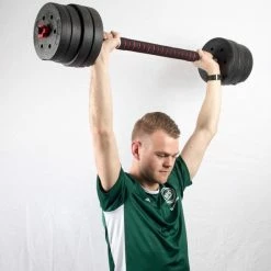 Hete verkoop ???? SOUTHWALL Verstelbare Dumbbell Set Tot 20kg - Professionele 2-in-1 Halterset Gewichten - Gebruiksvriendelijke Fitness Stang - Rood ⌛ -XXL Nutrition-winkel 550x543 7