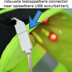 Begroting ???? Invincer® - Hardloop Verlichting - ReflectiveSport - Led Harnas – Reflectie Led Vest USB Oplaadbaar- Hardloopvest Met Verlichting - Hardloop Lampje – Geel ???? -XXL Nutrition-winkel 550x545 16