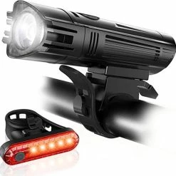 Uitgang ???? FIEZIO Fietsverlichting - USB Oplaadbaar LED Fietslampen – Waterdicht ????
