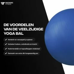 Gloednieuw ❤️ Rockerz Fitness® - Yoga Bal Inclusief Pomp - Pilates Bal - Fitness Bal - Zwangerschapsbal - Goede Houding Bij Het Thuiswerken - 75 Cm - Kleur: Blauw ❤️ 18 Gloednieuw ❤️ Rockerz Fitness® - Yoga Bal Inclusief Pomp - Pilates Bal - Fitness Bal - Zwangerschapsbal - Goede Houding Bij Het Thuiswerken - 75 Cm - Kleur: Blauw ❤️ -XXL Nutrition-winkel 550x546 11