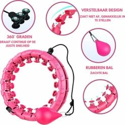 Aanbiedingen ???? Pazzo Goods Hula Hoop Fitness - Met Gewicht - Hoepel Fitness - Volwassenen & Kinderen - Roze - Afvallen - Afslanken ???? -XXL Nutrition-winkel 550x548 20