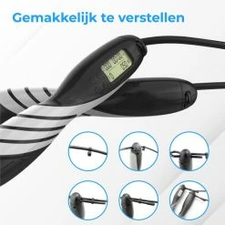Gloednieuw ✨ Nuvance - Professioneel Sport Springtouw Met Teller Inclusief Opbergtasje - Verstelbaar - Jump Rope - Speedrope ???? -XXL Nutrition-winkel 550x549 18