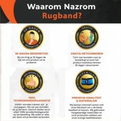 Top 10 ⌛ NAZROM® Rugbrace - Rugband Voor Onderrug - Rug & Houding Corrector Voor Onmiddellijke Rugondersteuning, Pijnverlichting En Draagcomfort - Postuur Corrector - L ???? -XXL Nutrition-winkel 550x549 28