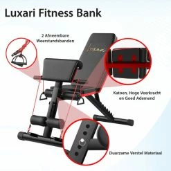 Begroting ✔️ Luxari - 14 In 1 Multifunctionele Trainingsbank - Biceps - Onderrug - Borstspieren - Buikspieren - Halterbank - Hometrainer - Fitness Bench - Fitness Bank - Sport Bank - Zwart/Rood ✨ -XXL Nutrition-winkel 550x549 38