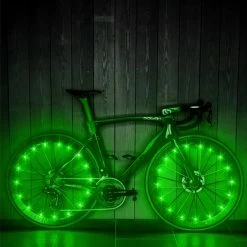 Begroting ✔️ BOTC Wielverlichting Fiets - 20 Holders - Spaakverlichting LED - Lichtsnoer Fietswiel - 20 Leds -220CM - Groen ???? -XXL Nutrition-winkel 550x549 43