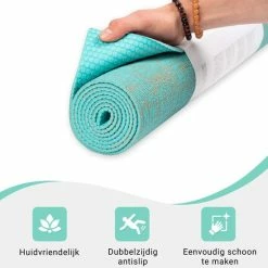 Korting ???? Positive Things Yoga Mat Sportmat Fitnessmat Antislip Duurzaam Met Yoga Lessen - Turquoise ???? -XXL Nutrition-winkel 550x550 1012