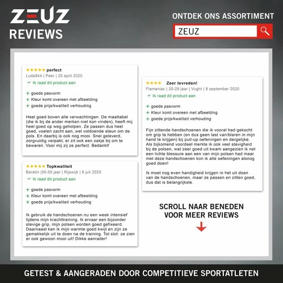 Hete verkoop ???? ZEUZ® Sport & Fitness Handschoenen Dames & Heren – Krachttraining Artikelen – Gym & Crossfit Training – Grijs & Zwart – Gloves Voor Meer Grip En Bescherming Tegen Blaren & Eelt - Maat M ⌛ 11 Hete verkoop ???? ZEUZ® Sport & Fitness Handschoenen Dames & Heren – Krachttraining Artikelen – Gym & Crossfit Training – Grijs & Zwart – Gloves Voor Meer Grip En Bescherming Tegen Blaren & Eelt - Maat M ⌛ - Afbeelding 9