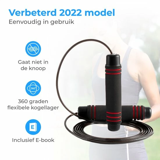 Beste Pirce ???? Nuvance - Professioneel Sport Springtouw - Verstelbaar - Volwassenen En Kinderen - Jump Rope - Speedrope ???? 5 Beste Pirce ???? Nuvance - Professioneel Sport Springtouw - Verstelbaar - Volwassenen En Kinderen - Jump Rope - Speedrope ???? - Afbeelding 3