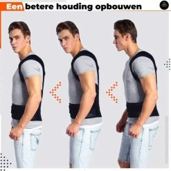 Goedkoopste ???? Luxegoed ®Rug- Schouders & Nek | Postuur Corrector | Rug Corrector | Posture Corrector | Verstelbaar | Unisex | M ⭐ -XXL Nutrition-winkel 550x550 1036