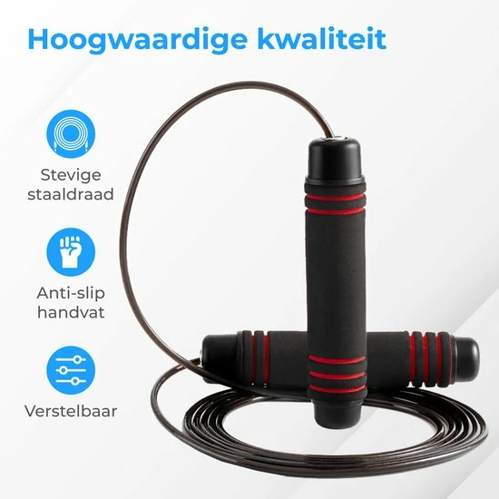 Beste Pirce ???? Nuvance - Professioneel Sport Springtouw - Verstelbaar - Volwassenen En Kinderen - Jump Rope - Speedrope ???? 10 Beste Pirce ???? Nuvance - Professioneel Sport Springtouw - Verstelbaar - Volwassenen En Kinderen - Jump Rope - Speedrope ???? - Afbeelding 8