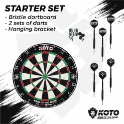 Aanbiedingen ???? KOTO Starter Set - Dartset - Ideaal Voor Beginners - Dartbord & Dartpijlen - Braziliaans Sisal ✨ -XXL Nutrition-winkel 550x550 1113