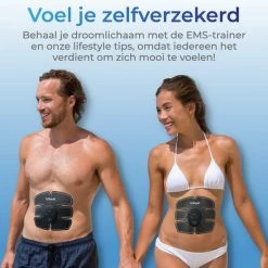 Korting ???? Vibeat EMS Buikspieren Trainer Elektrisch - AB Trainer - Afslankband - Spierstimulator - Sixpack Buiktrainer - Buikspiertrainer - USB Oplaadbaar - Incl. 24 Gel Pads - Incl. E-book ✔️ -XXL Nutrition-winkel 550x550 1159