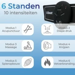Korting ???? Vibeat EMS Buikspieren Trainer Elektrisch - AB Trainer - Afslankband - Spierstimulator - Sixpack Buiktrainer - Buikspiertrainer - USB Oplaadbaar - Incl. 24 Gel Pads - Incl. E-book ✔️ -XXL Nutrition-winkel 550x550 1165