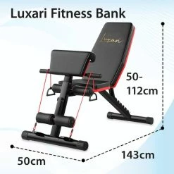 Begroting ✔️ Luxari - 14 In 1 Multifunctionele Trainingsbank - Biceps - Onderrug - Borstspieren - Buikspieren - Halterbank - Hometrainer - Fitness Bench - Fitness Bank - Sport Bank - Zwart/Rood ✨ -XXL Nutrition-winkel 550x550 1215