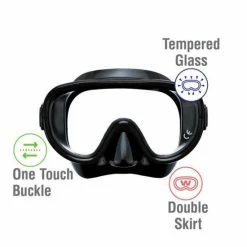 Groothandel ???? ReefTourer Snorkelmasker Duikbril Snorkelset RC-0105- Zwart/zwart ✔️ -XXL Nutrition-winkel 550x550 1221