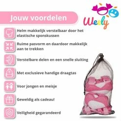 Nieuw ✨ Weely Skate Beschermset Kinderen - Helm Kind - Roze S ???? -XXL Nutrition-winkel 550x550 1253
