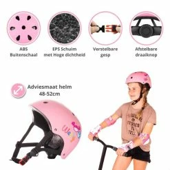 Nieuw ✨ Weely Skate Beschermset Kinderen - Helm Kind - Roze S ???? -XXL Nutrition-winkel 550x550 1254