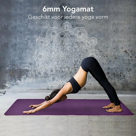 Goedkoop ???? LifeGoods Yogamat - 61x183x0,6cm - Draagriem - Extra Dik - Roze/Paars ???? 10 Goedkoop ???? LifeGoods Yogamat - 61x183x0,6cm - Draagriem - Extra Dik - Roze/Paars ???? - Afbeelding 8