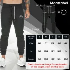 Gloednieuw ???? MW® - Trainingsbroek Heren - Joggingbroek Heren - Lange Sportbroek - Broek Met Zakken - Maat XL ???? -XXL Nutrition-winkel 550x550 173