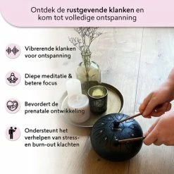 Kopen ⭐ BrellaVio Handpan Met Lesboek - 16cm - Zwart - Healing Steel Tongue Drum - Hand Klankschaal - Hang Drum - Lotus Tong Muziektherapie ???? -XXL Nutrition-winkel 550x550 19