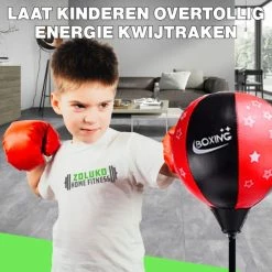 Goedkoopste ???? Zoluko Boksbal Op Voet Voor Kinderen - Inclusief Bokshandschoenen En Opblaaspompje - Bokstrainer - Verstelbaar In Hoogte - Voor Binnen En Buiten - Boksbal Op Standaard - Reflexbal - Boksbal Staand - Boksen - Zwart/Rood ✨ -XXL Nutrition-winkel 550x550 224