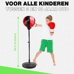 Goedkoopste ???? Zoluko Boksbal Op Voet Voor Kinderen - Inclusief Bokshandschoenen En Opblaaspompje - Bokstrainer - Verstelbaar In Hoogte - Voor Binnen En Buiten - Boksbal Op Standaard - Reflexbal - Boksbal Staand - Boksen - Zwart/Rood ✨ -XXL Nutrition-winkel 550x550 226