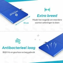 Beste Verkoop ???? Extra Dikke Yoga Mat (5cm Dik En 180cm Lang) - XXL Anti Slip En Opvouwbare Yogamatten | Vitalic ???? -XXL Nutrition-winkel 550x550 272