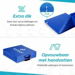 Beste Verkoop ???? Extra Dikke Yoga Mat (5cm Dik En 180cm Lang) - XXL Anti Slip En Opvouwbare Yogamatten | Vitalic ???? -XXL Nutrition-winkel 550x550 273