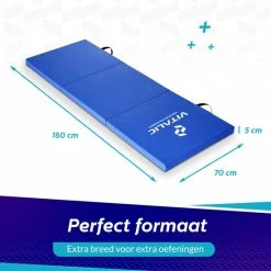 Beste Verkoop ???? Extra Dikke Yoga Mat (5cm Dik En 180cm Lang) - XXL Anti Slip En Opvouwbare Yogamatten | Vitalic ???? -XXL Nutrition-winkel 550x550 274