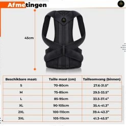 Groothandel ❤️ Luxegoed ®Rug- Schouders & Nek | Postuur Corrector | Rug Corrector | Posture Corrector | Verstelbaar | Unisex | XL ✨ -XXL Nutrition-winkel 550x550 295