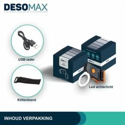 Goedkoopste ???? DesoMax® Fietslicht Achterlicht LED USB Oplaadbaar Helder Rond - Achterlicht Voor Racefiets En MTB – Herkenningslicht ✔️ -XXL Nutrition-winkel 550x550 315