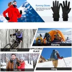 Promo ???? BOTC Fietshandschoenen Windproof/Waterproof - Handschoenen Met Touchscreen - M/L - Zwart-CG000111 ⌛ -XXL Nutrition-winkel 550x550 34