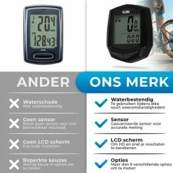 Goedkoopste ???? Indexr Kilometerteller Fiets - Waterdicht En Bedraad - Snelheidsmeter - Fietscomputer - Fiets Accessoires - Mountainbike Accesoires ???? -XXL Nutrition-winkel 550x550 341