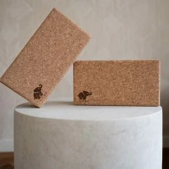 Beste deal ???? 100% Portugees Kurk | Yoga Blokken Set Kurk | A-FTNSS | 2 Kurk Yoga Blokken (22.7x12x7.5 Cm) + Gratis Yoga Riem | Yoga Blocks ???? -XXL Nutrition-winkel 550x550 357