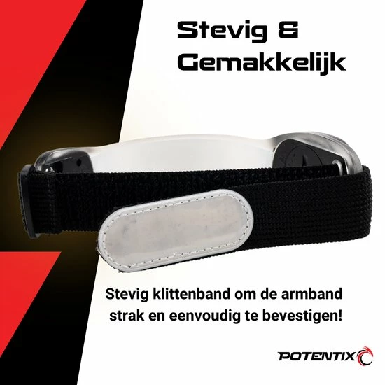 Begroting ???? Potentix Hardloop Verlichting Set Van 2 Incl. Batterijen - Wandel Lampjes - Led Armband Hardlopen - Kleur Rood ✔️ 8 Begroting ???? Potentix Hardloop Verlichting Set Van 2 Incl. Batterijen - Wandel Lampjes - Led Armband Hardlopen - Kleur Rood ✔️ - Afbeelding 6