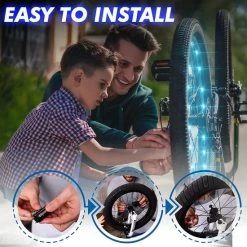 Beste recensies van ???? BOTC Wielverlichting Fiets - 20 Holders - Spaakverlichting LED - Lichtsnoer Fietswiel - 20 Leds - 220CM - Kleurrijk ???? -XXL Nutrition-winkel 550x550 375