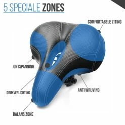 Gloednieuw ✔️ Strex Fietszadel - Unisex - Extra Comfortabel - Ventilerend - Incl. Zadelhoes ❤️ -XXL Nutrition-winkel 550x550 409