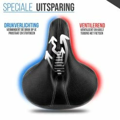 Gloednieuw ✔️ Strex Fietszadel - Unisex - Extra Comfortabel - Ventilerend - Incl. Zadelhoes ❤️ -XXL Nutrition-winkel 550x550 411