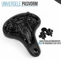 Gloednieuw ✔️ Strex Fietszadel - Unisex - Extra Comfortabel - Ventilerend - Incl. Zadelhoes ❤️ -XXL Nutrition-winkel 550x550 412