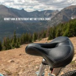 Gloednieuw ✔️ Strex Fietszadel - Unisex - Extra Comfortabel - Ventilerend - Incl. Zadelhoes ❤️ -XXL Nutrition-winkel 550x550 415