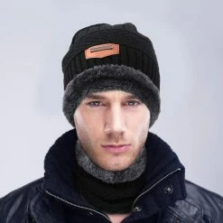 Gloednieuw ???? Merkloos Gebreide Beanie Muts En Sjaal Set | Warme Bonnet Winter Muts Met Colsjaal Nekwarmer | Halswarmer Wintermuts Wol Gevoerd | Warme & Zachte Fleece Voering | Unisex | Voor Dames En Heren | Volwassenen - Koffie - Coffee ???? -XXL Nutrition-winkel 550x550 496