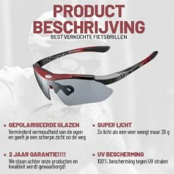 Goedkoopste ???? Rocky - Fietsbrillen Heren - Sportbrillen - Professionele Fietsbril + Inclusief 5 Verwisselbare Lenzen + 2 Jaar Garantie ???? -XXL Nutrition-winkel 550x550 500